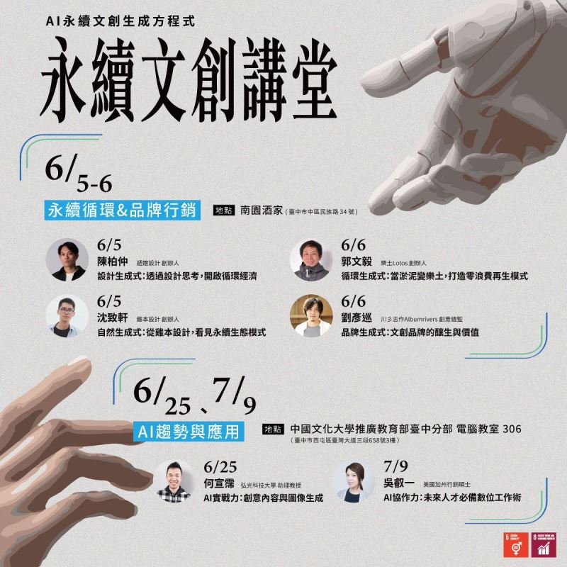  AI永續文創生成方程式 ：永續文創講堂