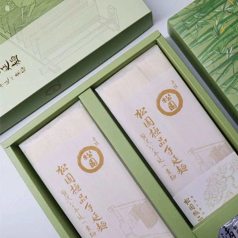 【松園】日式極品手延麵竹禮盒(6入)｜手延芙蓉麵(附清風醬)_4