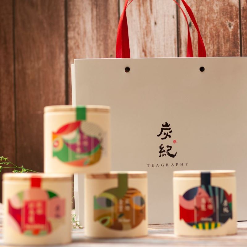 【橙軒時尚形象】炭索四季茶敘禮盒(四罐)｜金萱烏龍四季春_2