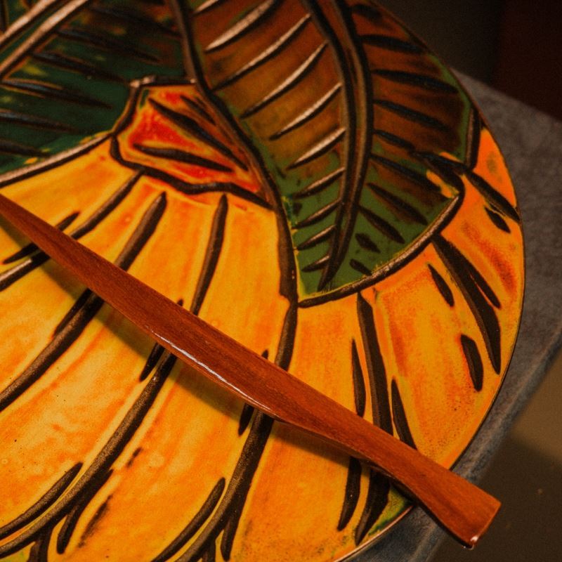 【樺泰漆器】漆藝蓬萊塗點心皿(香蕉)｜點心盤_2