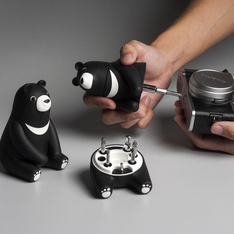 【iThinking】Bear kuma黑熊酷毛棘輪起子組_圖片