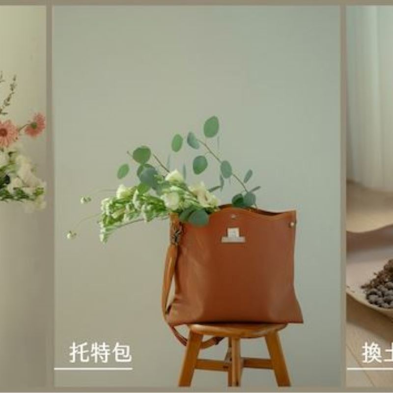 【一帆布包】帆布三用植栽花束托特包_4