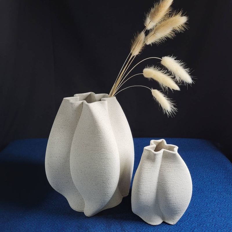 【YC3D益采工坊】幸運草都市礦花器_3